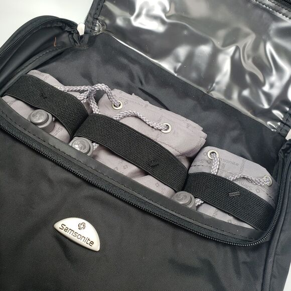 Samsonite Black Toiletry Bag Travel Kit with Laundry and Shoe Bags - Picture 13 of 15